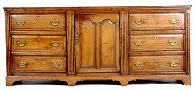 Lot 839 - A LARGE MID 18TH CENTURY OAK YORKSHIRE DRESSER...