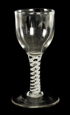 Lot 1 - AN 18TH CENTURY STYLE OVERSIZED WINE GLASS