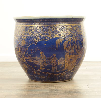 Lot 247 - A 19TH CENTURY CHINESE JARDINIERE OF LARGE SIZE