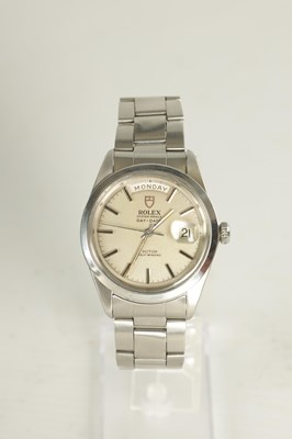 Lot A RARE STAINLESS STEEL “JUMBO” OYSTER PRINCE DAY-DATE ROLEX TUDOR WRIST WATCH