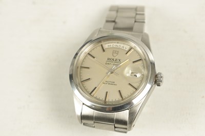 Lot A RARE STAINLESS STEEL “JUMBO” OYSTER PRINCE DAY-DATE ROLEX TUDOR WRIST WATCH