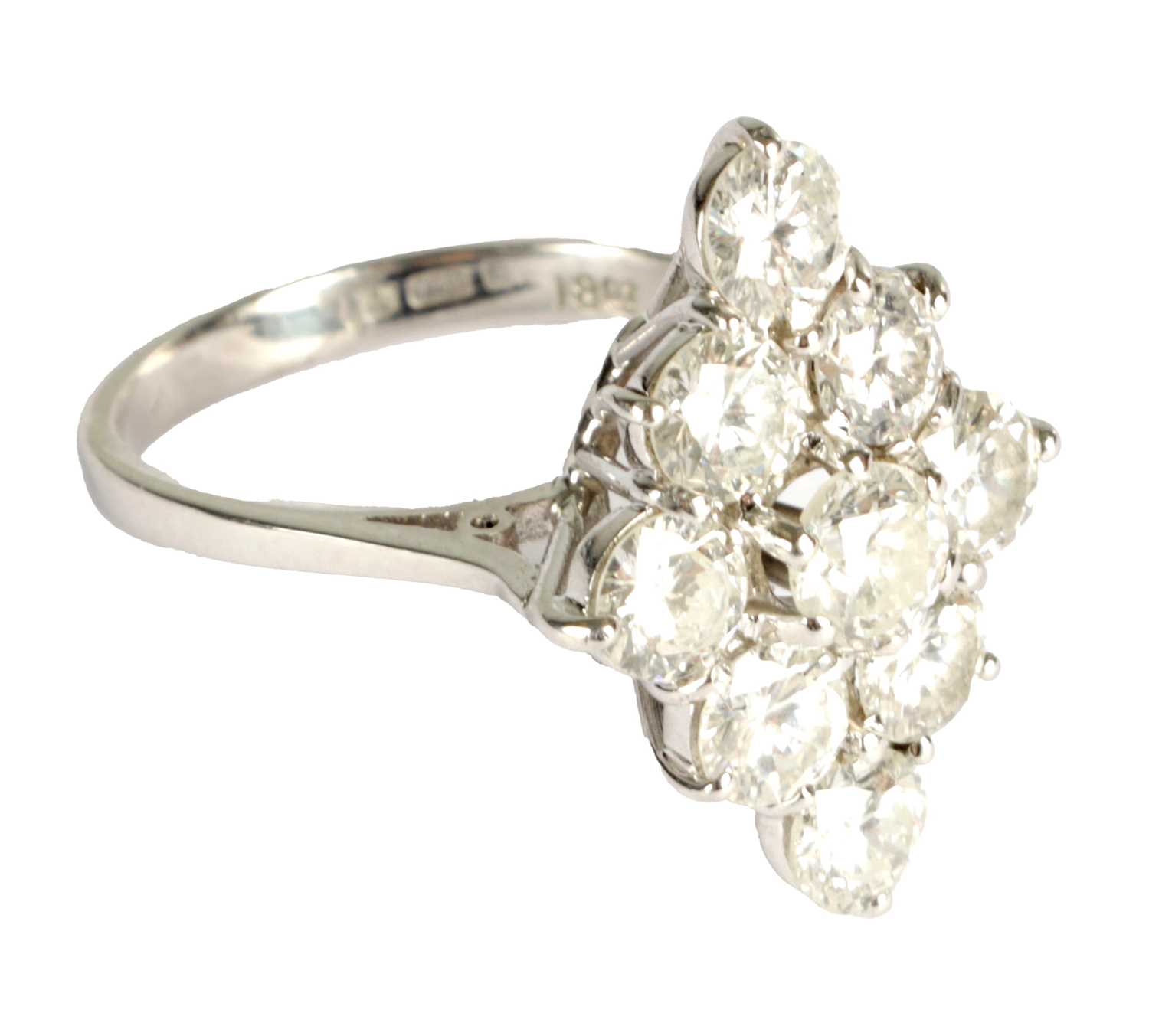Deja Vu 18ct White Gold .33ct Diamond Ring main image 1
