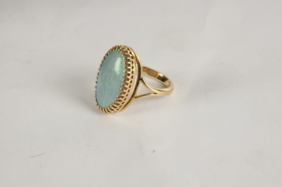 Lot 322 - A LADIES' 18CT GOLD OPEL BROOCH AND RING