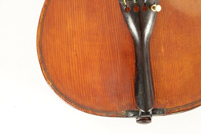 Lot 573 - AN ANTIQUE VIOLIN BEARING LABEL FOR WILLIAM JOHN ACTON