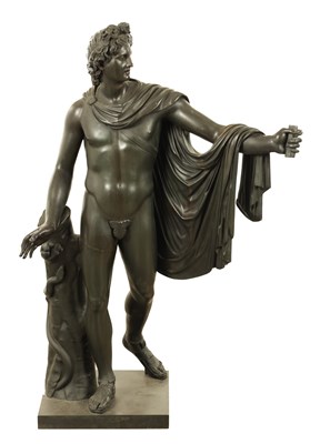 Lot 764 - PIETRO CHIAPPARELLI. A 19TH CENTURY ITALIAN BRONZE FIGURAL SCULPTURE OF LARGE SIZE