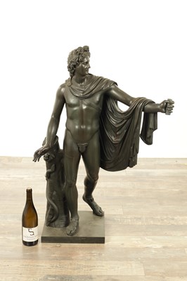 Lot 764 - PIETRO CHIAPPARELLI. A 19TH CENTURY ITALIAN BRONZE FIGURAL SCULPTURE OF LARGE SIZE