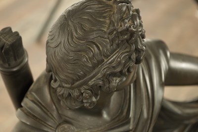 Lot 764 - PIETRO CHIAPPARELLI. A 19TH CENTURY ITALIAN BRONZE FIGURAL SCULPTURE OF LARGE SIZE