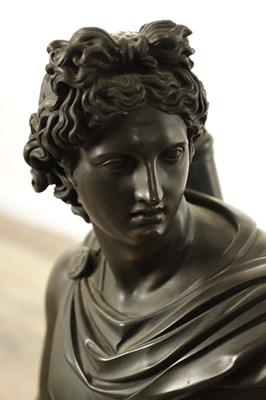 Lot 764 - PIETRO CHIAPPARELLI. A 19TH CENTURY ITALIAN BRONZE FIGURAL SCULPTURE OF LARGE SIZE