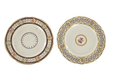 Lot 104 - TWO 19TH CENTURY WEDGWOOD HAND-PAINTED CABINET PLATES