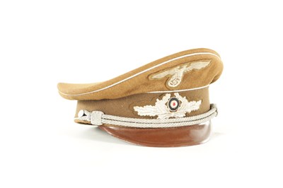 Lot 554 - A VERY RARE GERMAN WW2 OSTMINISTERIUM GOVERNMENT OFFICIALS VISOR CAP