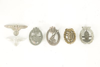 Lot 557 - A COLLECTION OF SIX WWII NAZI GERMAN BADGES