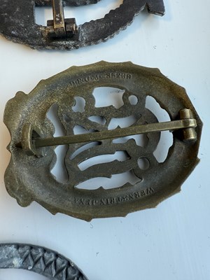 Lot 557 - A COLLECTION OF SIX WWII NAZI GERMAN BADGES