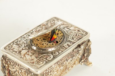 Lot 574 - AN EARLY 20TH CENTURY GERMAN SINGING AUTOMATION BIRD BOX