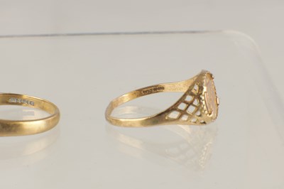 Lot 546 - A COLLECTION OF SEVEN 9CT GOLD RINGS