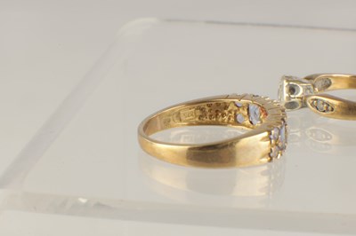 Lot 546 - A COLLECTION OF SEVEN 9CT GOLD RINGS