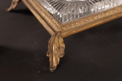 Lot 24 - A 19TH CENTURY BACCARAT STYLE CRYSTAL CUT GLASS AND ORMOLU MOUNTED FRENCH CENTRE PIECE