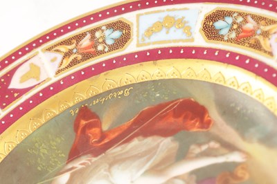 Lot 72 - A LATE 19TH CENTURY ‘VIENNA’ CABINET PLATE