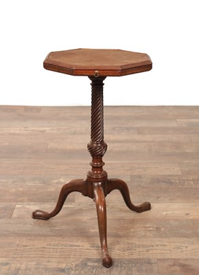 Lot A GEORGE III MAHOGANY KETTLE STAND