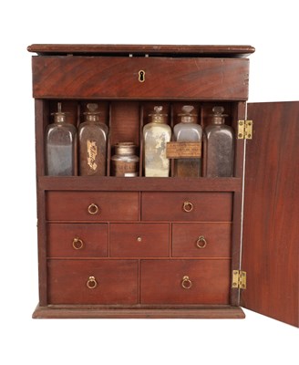 Lot A GEORGE III MAHOGANY APOTHECARY BOX