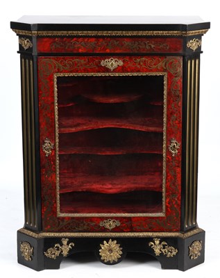 Lot 925 - A MID 19TH CENTURY TORTOISESHELL AND EBONISED...