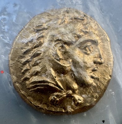 Lot 552 - A MACEDONIAN PHILLIP II 1/4 STATER GOLD COIN