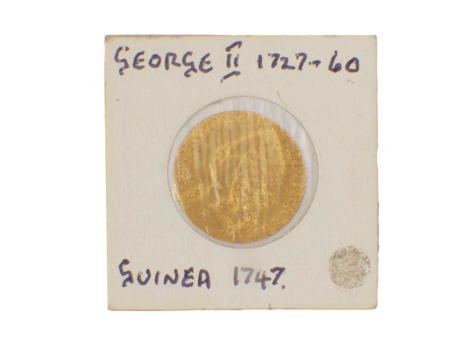 Lot 553 - A GEORGE II 1747 GOLD GUINEA