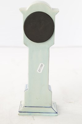 Lot 44 - A LATE 19TH CENTURY DELFT BLUE AND WHITE MINIATURE LONGCASE CLOCK