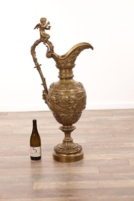 Lot 926 - A LARGE 19TH CENTURY FRENCH BRONZE EWER