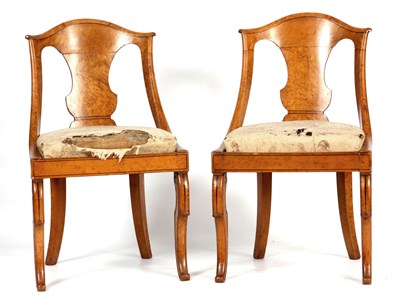 Lot 939 - A PAIR OF EARLY 19TH CENTURY CONTINENTAL EBONY...