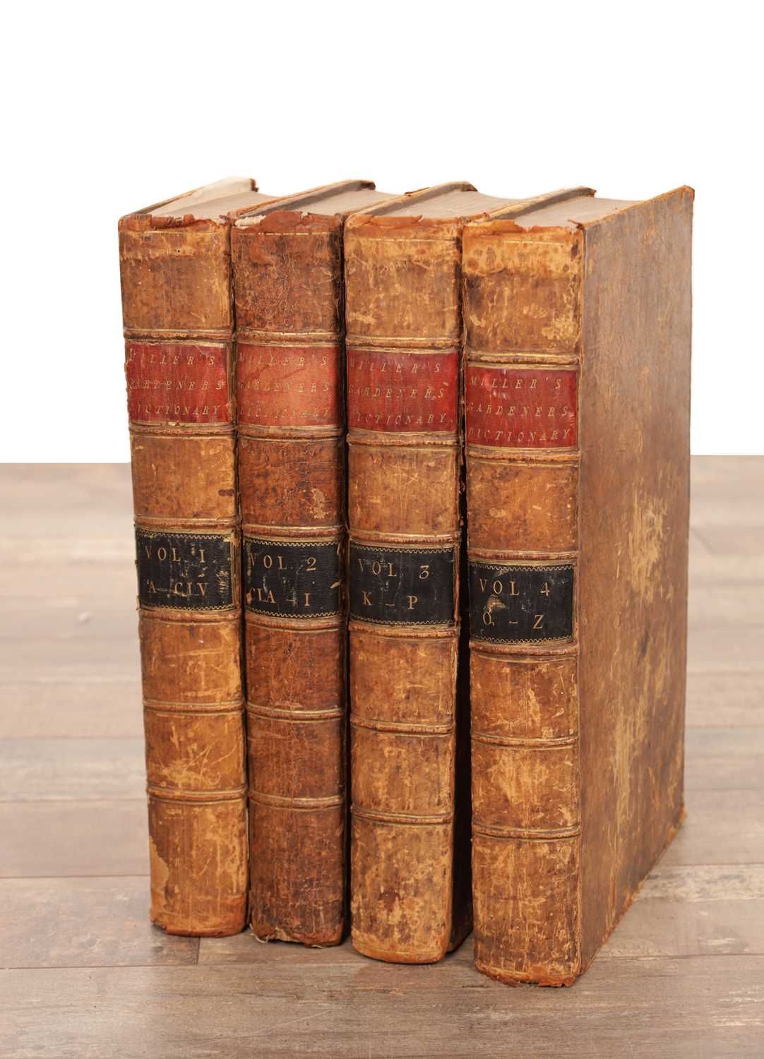 Lot 708 - A VOLUME OF FOUR MILLERS GARDENERS DICTIONARY