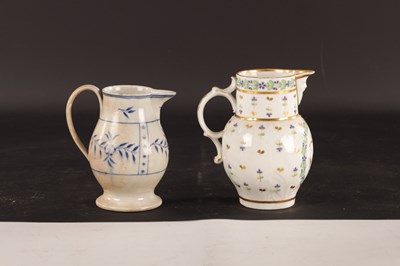 Lot 94 - A LATE 18TH CENTURY CAUGHLEY PORCELAIN CABBAGE LEAF MOULDED JUG