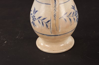Lot 94 - A LATE 18TH CENTURY CAUGHLEY PORCELAIN CABBAGE LEAF MOULDED JUG