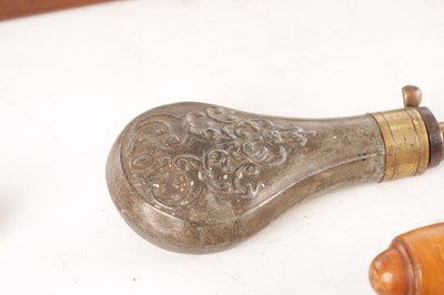 Lot 672 - A PAIR OF CASED 19TH CENTURY PERCUSSION PISTOLS