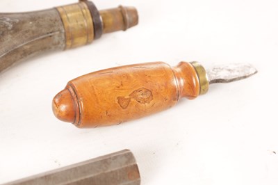 Lot 672 - A PAIR OF CASED 19TH CENTURY PERCUSSION PISTOLS