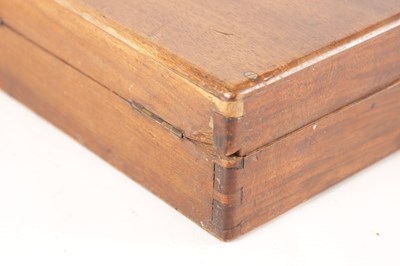 Lot 672 - A PAIR OF CASED 19TH CENTURY PERCUSSION PISTOLS