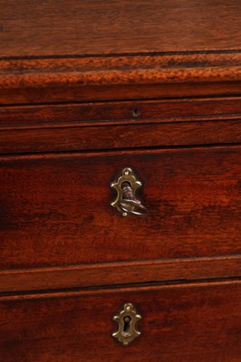 Lot 1364 - A GOOD GEORGE III MAHOGANY CHEST OF DRAWERS OF SMALL SIZE