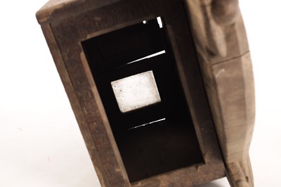 Lot 1126 - AN UNUSUAL LATE 19TH CENTURY CARVED OAK COUNTRY HOUSE LETTER BOX