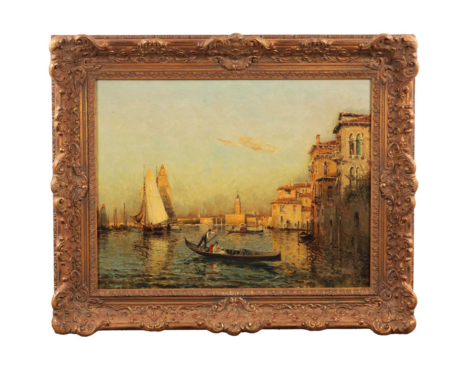 Lot 1031 - ANTOINE BOUVARD (1870 - 1956) OIL ON CANVAS