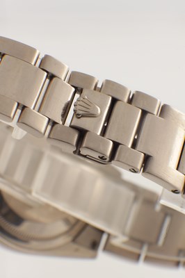 Lot 1446 - A GENTLEMAN’S 18CT WHITE GOLD ROLEX DAY DATE WRIST WATCH