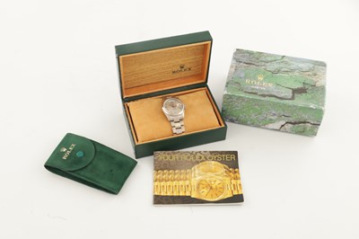 Lot 1446 - A GENTLEMAN’S 18CT WHITE GOLD ROLEX DAY DATE WRIST WATCH