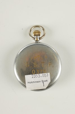 Lot 1419 - A WWII MILITARY ISSUE JAEGER-LECOULTRE OPEN FACED POCKET WATCH