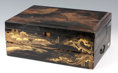 Lot 107 - A LARGE LATE 19th CENTURY JAPANESE CHINOISERIE...
