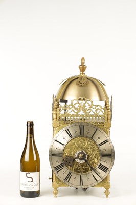 Lot 1605 - ROBERT SEIGNIOR, LONDON. A RARE GIANT SIZE LATE 17TH CENTURY LANTERN CLOCK