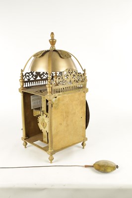 Lot 1605 - ROBERT SEIGNIOR, LONDON. A RARE GIANT SIZE LATE 17TH CENTURY LANTERN CLOCK
