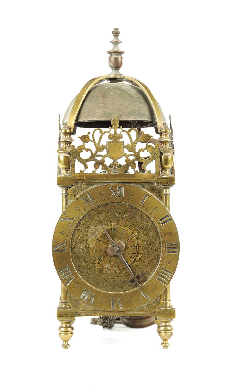 Lot 1633 - A 17TH CENTURY ENGLISH LANTERN CLOCK
