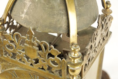 Lot 1633 - A 17TH CENTURY ENGLISH LANTERN CLOCK