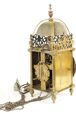 Lot 1633 - A 17TH CENTURY ENGLISH LANTERN CLOCK