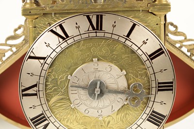 Lot 1627 - JOHN EBSWORTH, LONDINI. A 17TH CENTURY WINGED LANTERN CLOCK