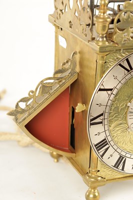 Lot 1627 - JOHN EBSWORTH, LONDINI. A 17TH CENTURY WINGED LANTERN CLOCK