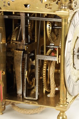 Lot 1627 - JOHN EBSWORTH, LONDINI. A 17TH CENTURY WINGED LANTERN CLOCK